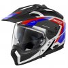 Moto helma Nolan N70-2 X Grandes Alpes N-Com Metal White 26 (Velikost XL)