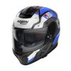 Moto helma Nolan N80-8 Starscream N-com Flat Black 36 (Velikost 2XL)