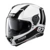 Moto helma Nolan N87 Plus Distinctive N-Com Metal White 22