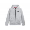 mikina AGELESS CHEST HOODIE, ALPINESTARS (šedá/černá)