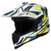 Cross helmet iXS iXS363 2.0 X12045 white matt-blue-yellow fluo 2XL