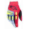 rukavice FULL BORE, ALPINESTARS (světle modrá/červená/žlutá fluo/černá) 2024