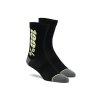ponožky RYTHYM Merino Wool, 100% - USA (černá/žlutá)