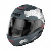 Moto helma Nolan N100-6 Legend Checa Slate Grey N-COM 30