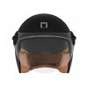 Přilba HERITAGE, NOX PREMIUM (černá matná, hnědá kůže) 2026 (Velikost XS)