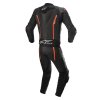 dvoudílná kombinéza MISSILE 2, TECH-AIR kompatibilní, ALPINESTARS (černá/červená fluo) 2026 (Velikost 52)