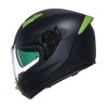 Moto helma Nolan N60-6 Classico Nobile Nero/Verde Impulso Matte Finish (Velikost S)