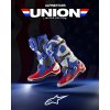 boty TECH 10 limitovaná edice UNION REDBUD MX, ALPINESTARS (červená/modrá/bílá/černá) 2024 (Velikost 42)
