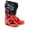 boty TECH 7, ALPINESTARS (černá/červená fluo/růžová fluo) 2026 (Velikost 44,5)