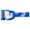 brýle FOCUS, FLY RACING - USA (modré/bílé - čiré plexi) (Barva modré/bílé)
