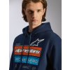mikina HARKEN HOODIE, ALPINESTARS (modrá) (Velikost M)