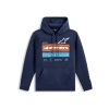 mikina HARKEN HOODIE, ALPINESTARS (modrá) (Velikost M)