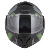 přilba MultiFlip Korp, CASSIDA (černá matná/zelená/šedá) 2026 (Velikost XS)