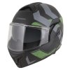 přilba MultiFlip Korp, CASSIDA (černá matná/zelená/šedá) 2026 (Velikost XS)