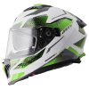 Integrální helma GMS GELERO ZG12701 bílo-zeleno-šedá 2XL (Velikost 2XL)