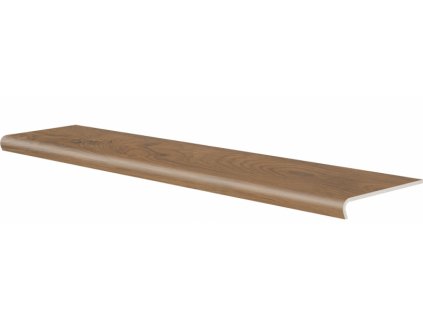 Keramická dlažba Cerrad Acero Ochra Schodovka V-Shape 120,2x32 cm