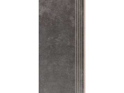 Keramická dlažba Cerrad Tassero Grafit Schodovka mat 59,7x29,7 cm