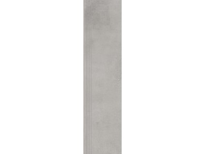 Keramická dlažba Cerrad Concrete Grey Schodovka mat 119,7x29,7 cm