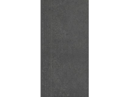 Keramická dlažba Cerrad Concrete Anthracite Schodovka mat 59,7x29,7 cm