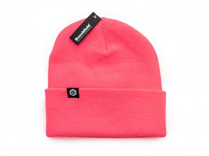 Beanie with hexagon 2 pink