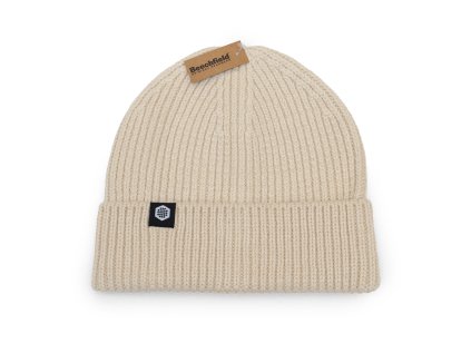 Knitted beanie beige