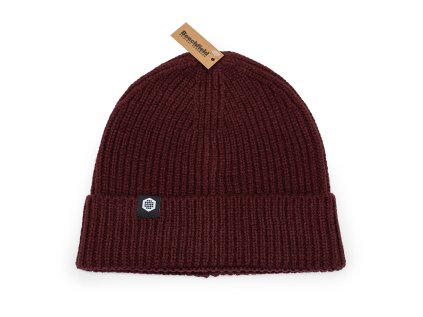 Knitted beanie burgundy