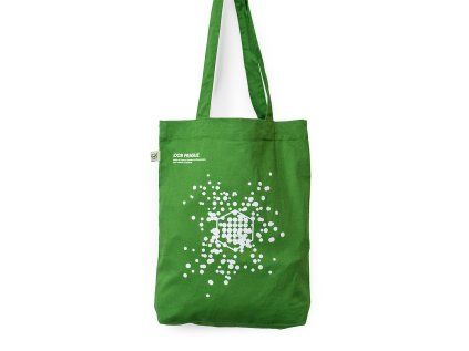 Light green bag with dots