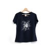 Women's T-shirt with hexagon