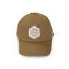 Beige cap with hexagon