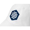White cap with hexagon