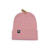 Beanie with a folded brim pink