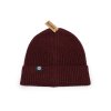 Pletená čepice vínová