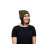 Beanie with a folded brim green
