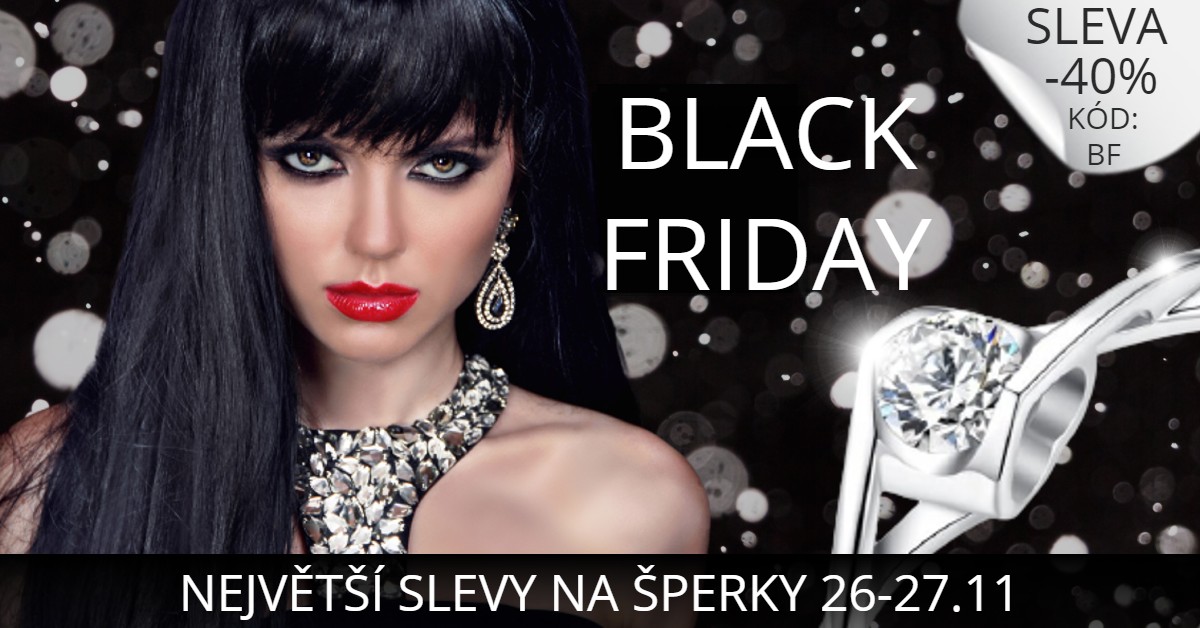 Black Friday - Až 40% sleva na šperky
