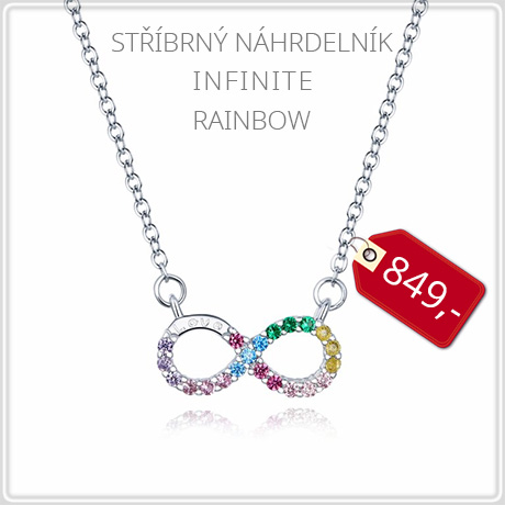 Stříbrný náhrdelník Infinite Rainbow