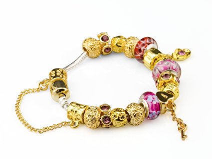 stribrny-naramek-s-privesky-luxury-line