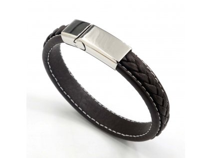 kozeny-naramek-black-steel-chirurgicka-ocel