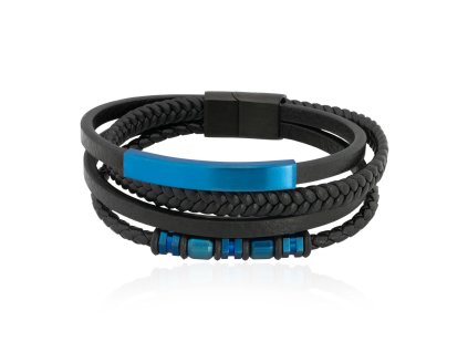 kozeny-naramek-quadriplex-blue-chirurgicka-ocel