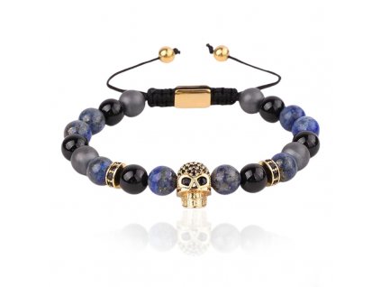 koralkovy-naramek-beaded-skull-gld