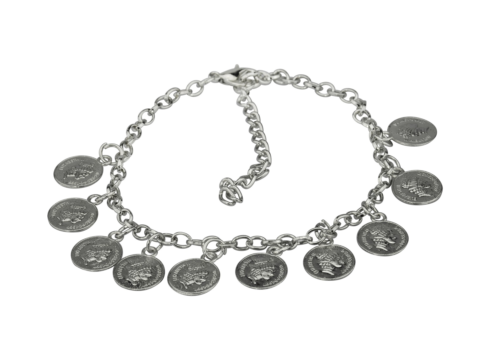 Levně Linda's Jewelry Náramek Simple Coin kotníkový chirurgická ocel INR048