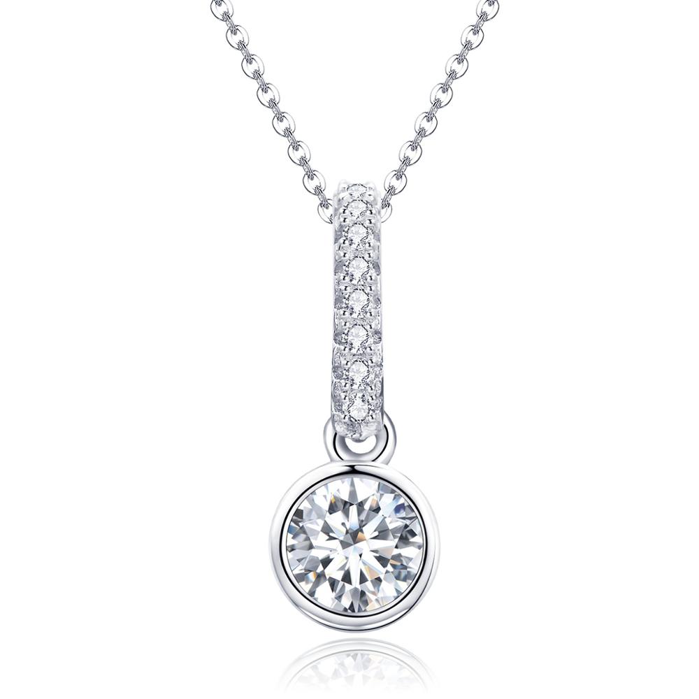 Linda\'s Jewelry Stříbrný náhrdelník se zirkony Shiny Eye  INH043