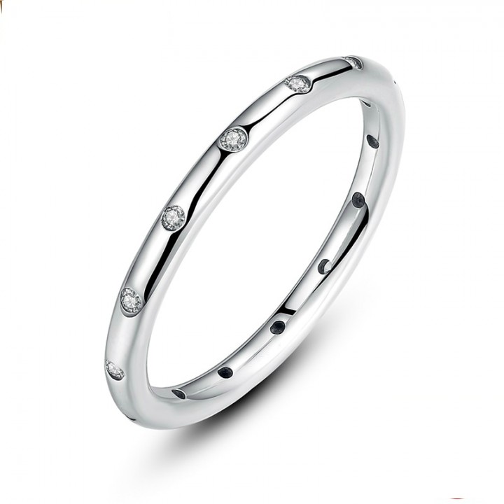Levně Linda's Jewelry Stříbrný prsten Simple IPR019