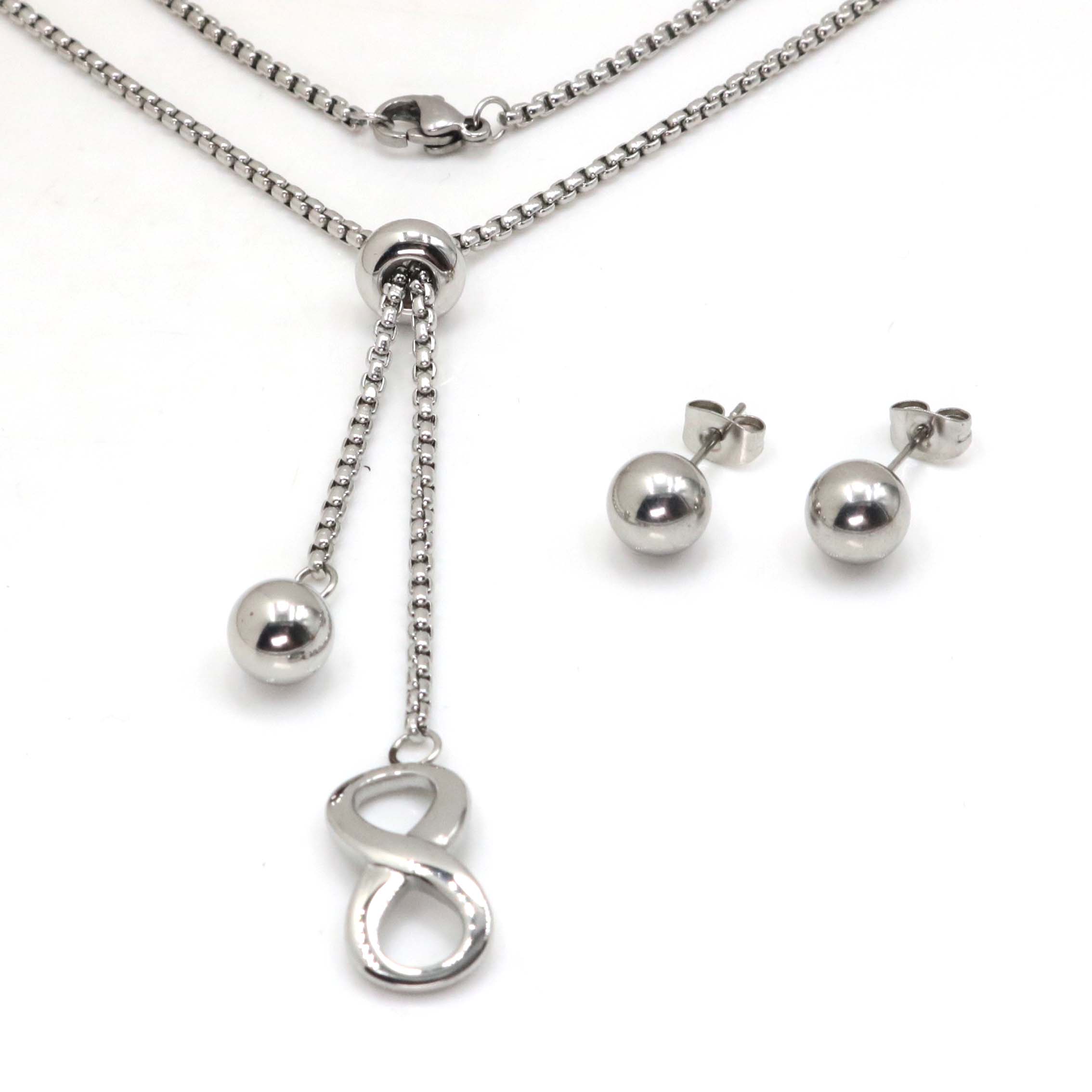 Linda's Jewelry Sada šperků Infinite Sphere chirurgická ocel IS030