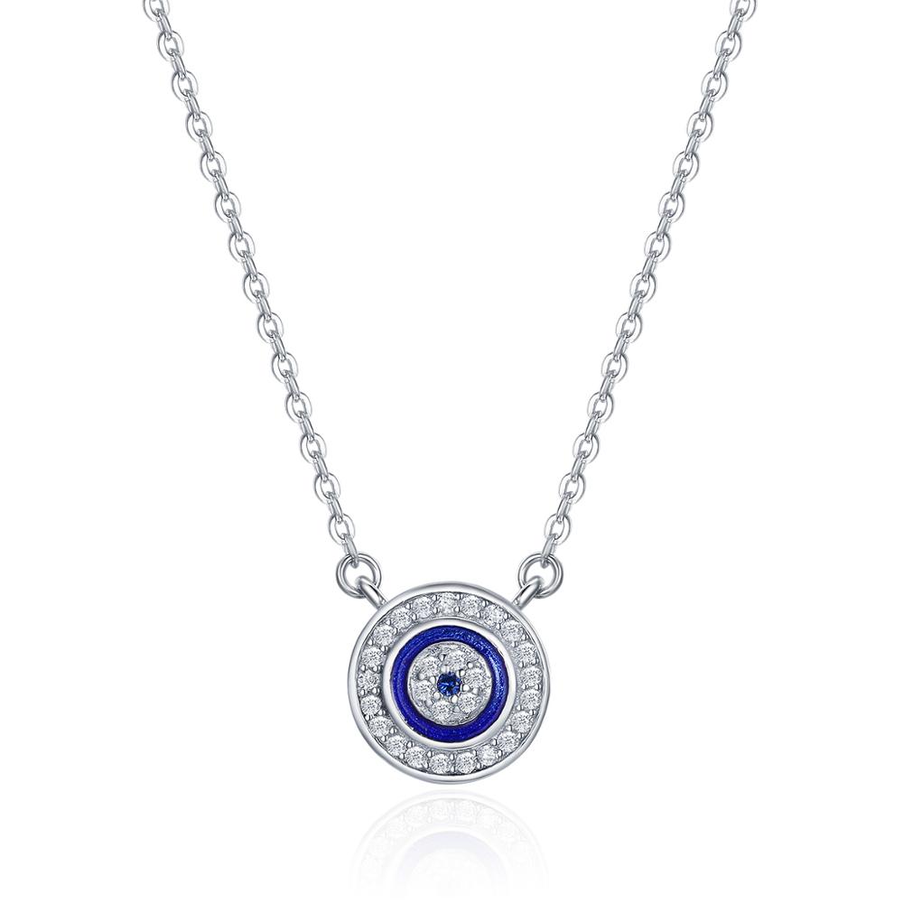 Linda\'s Jewelry Stříbrný náhrdelník Modré Oko Moudrosti Ag 925/1000 INH073