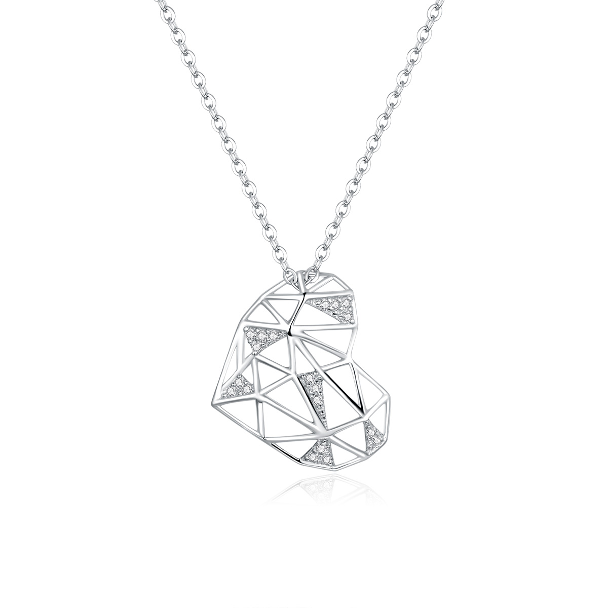 Levně Linda's Jewelry Stříbrný náhrdelník Crazy Love Ag 925/1000 INH074