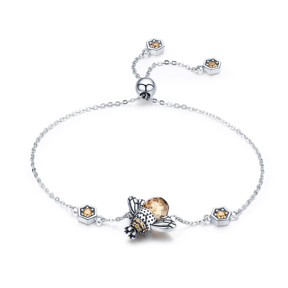 Linda\'s Jewelry Stříbrný náramek Včelí Královna INR096