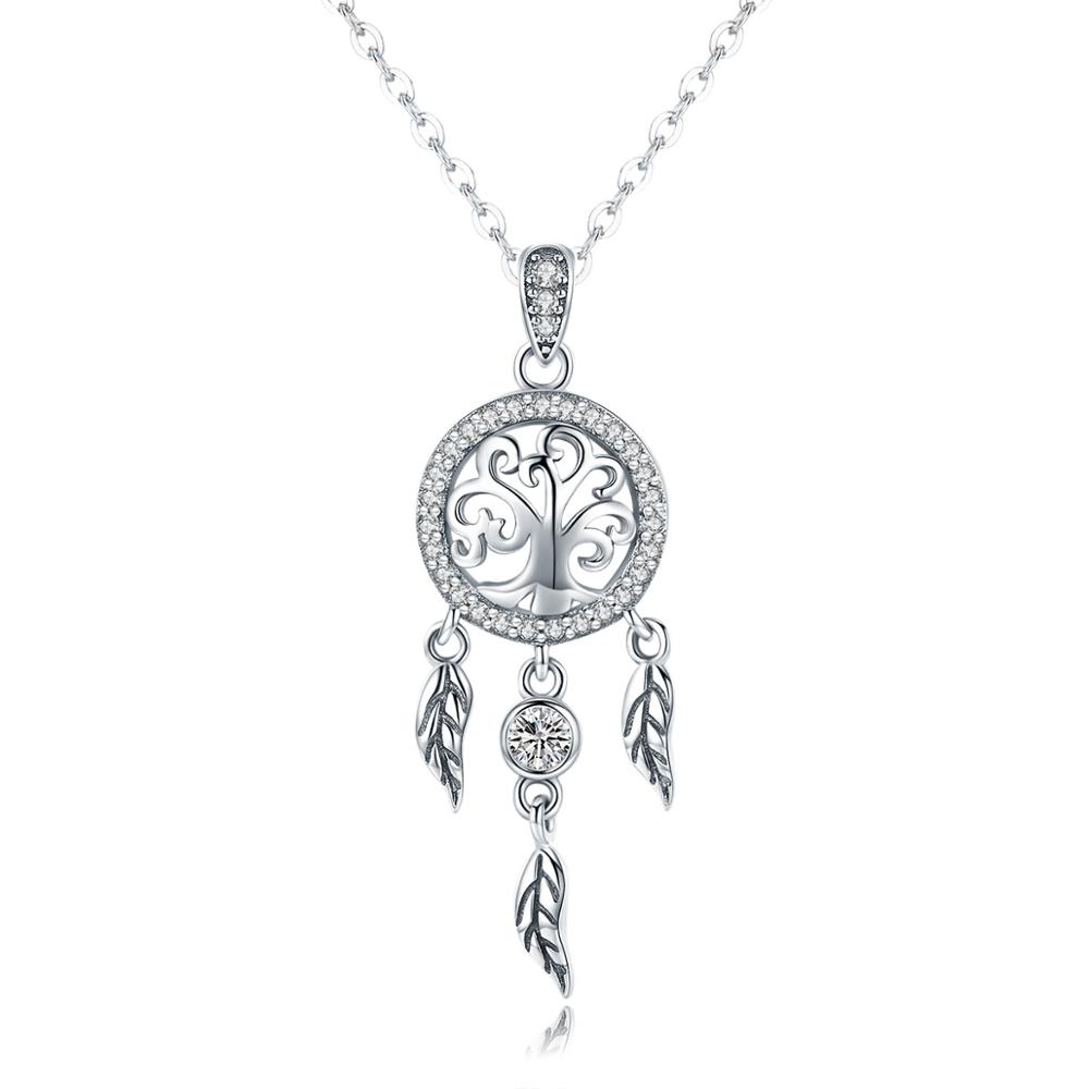 Linda's Jewelry Stříbrný náhrdelník Stromový Lapač Ag 925/1000 INH085