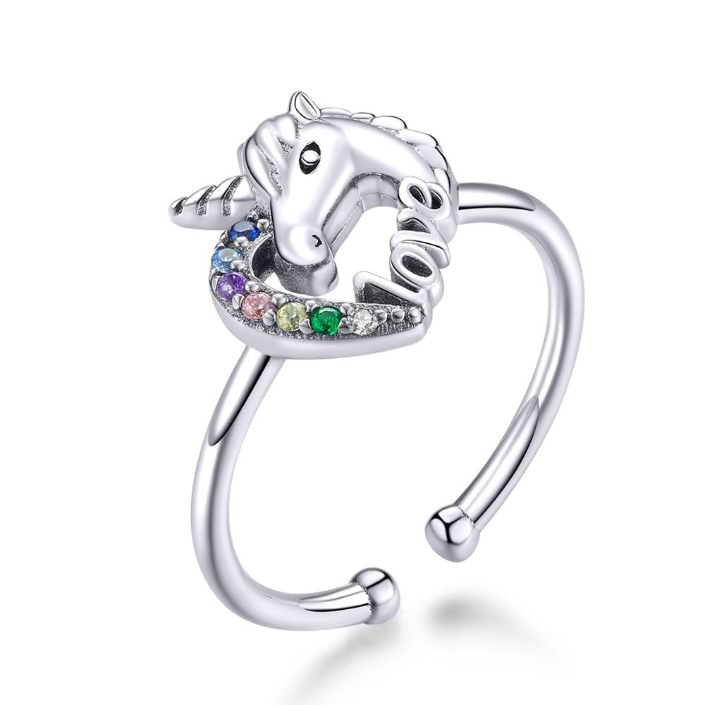 Linda\'s Jewelry Stříbrný prsten Pohádkový Jednorožec Ag 925/1000 IPR077 Velikost: Univerzální