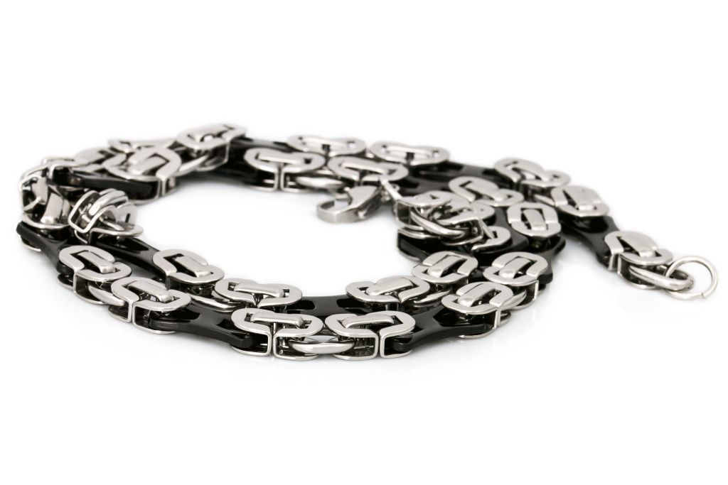 Levně Sam's Artisans Pánský náhrdelník Black Steel chirurgická ocel INHM001