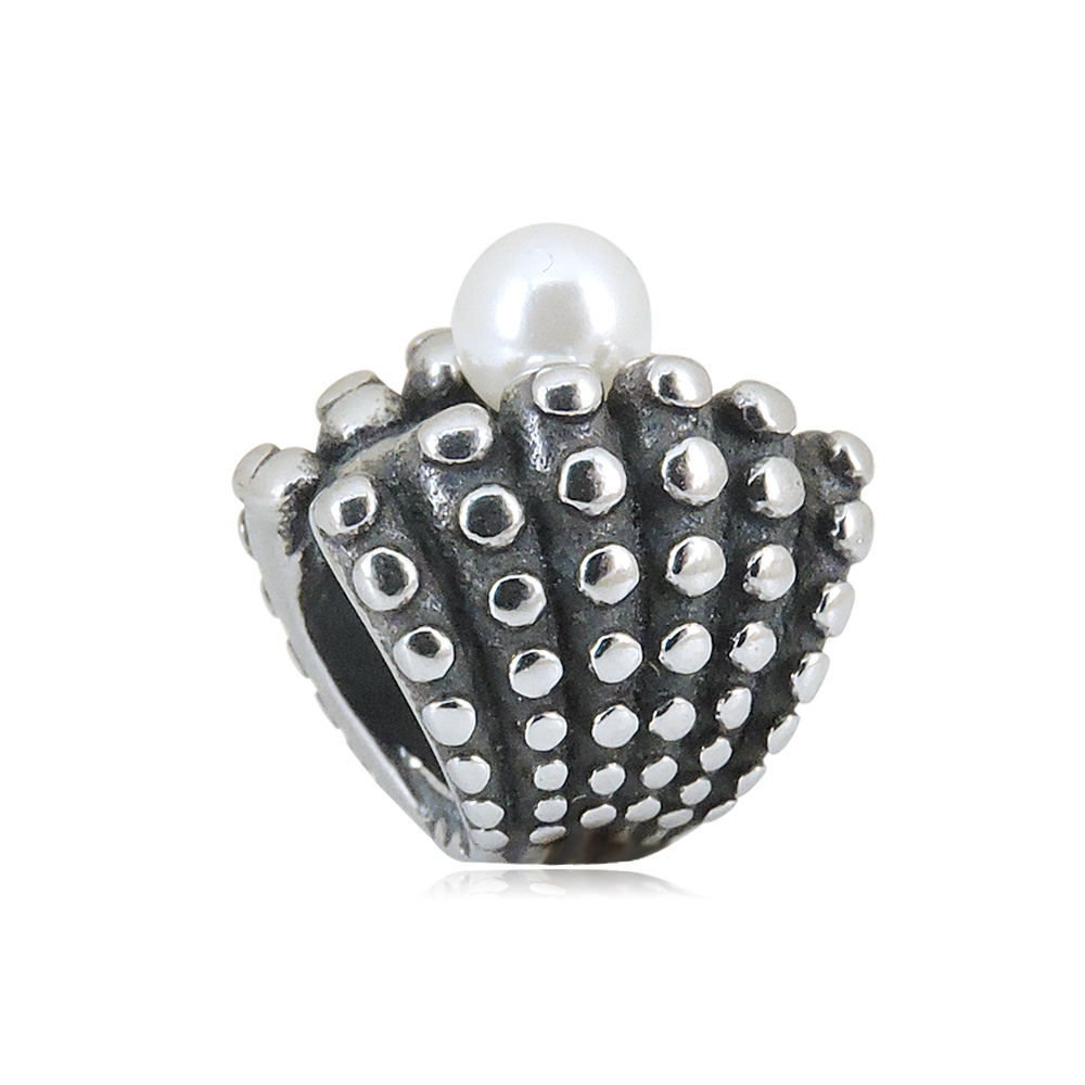 Levně Linda's Jewelry Přívěsek Lastura s perlou chirurgická ocel IP024
